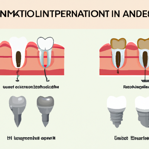 איור המציג את ההשוואה בין הליכי השתלת שיניים מסורתיים ליום אחד